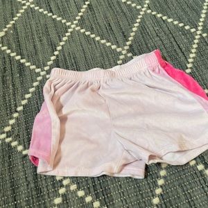 All pink shorts